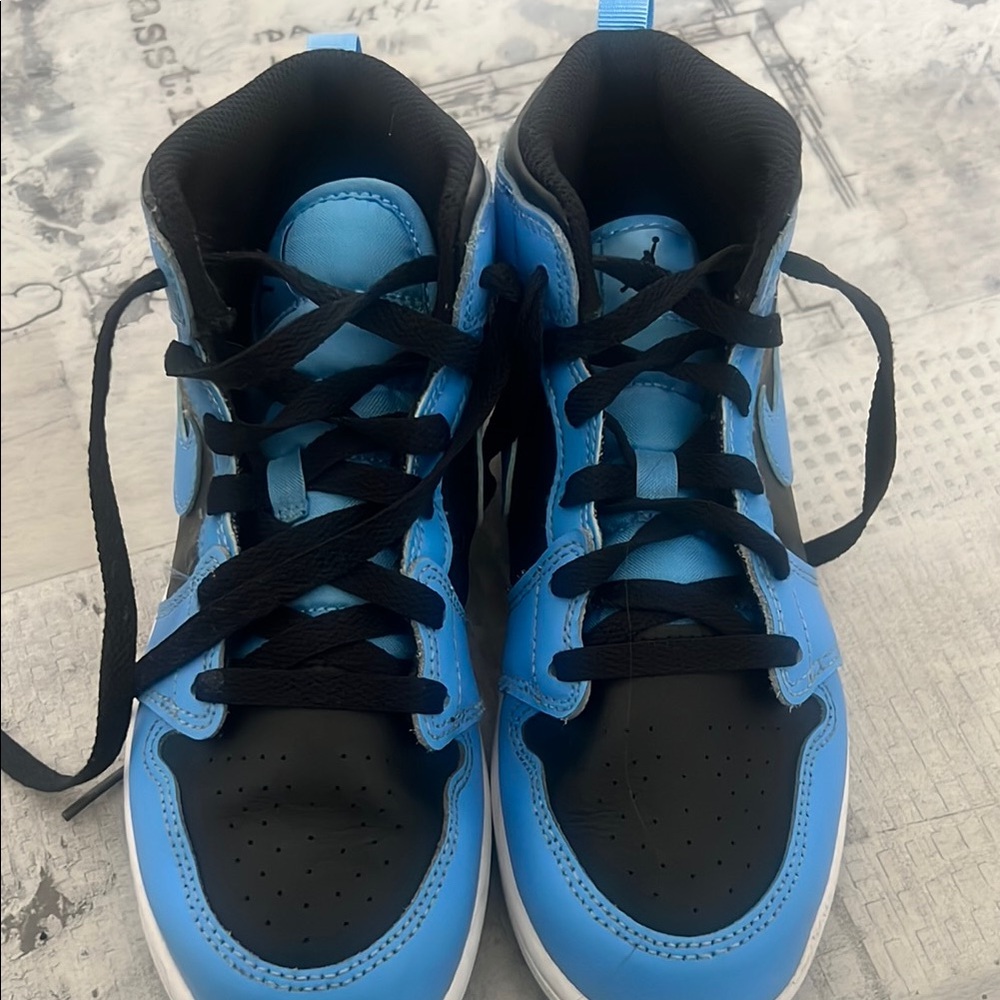 Nike Blue and Black High-Top Sneakers